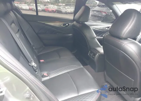 2019 Infiniti Q50 3.0T Red Sport 400 z USA, uszkodzony, nr VIN JN1FV7AR9KM800828